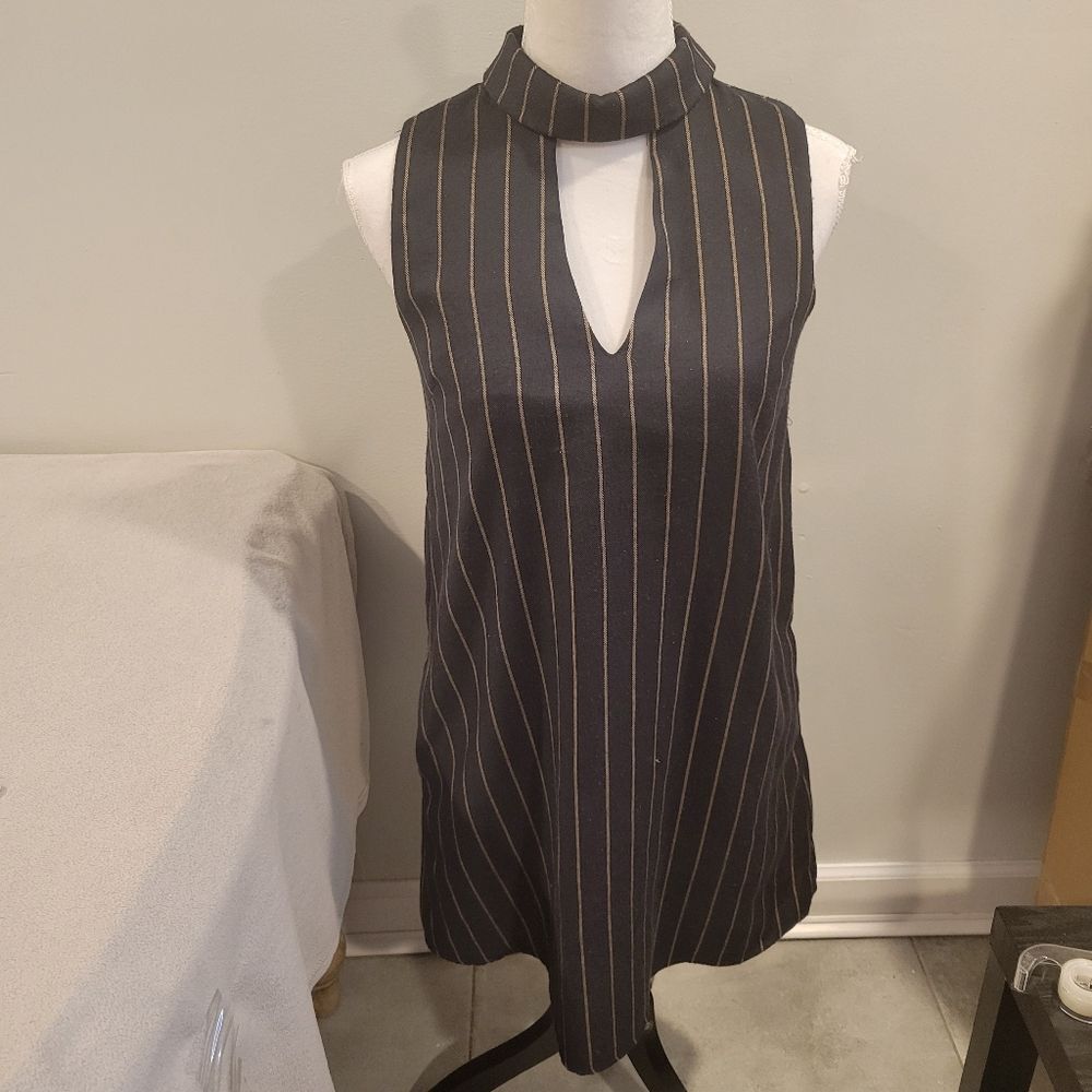 Anthropologie Everly Mini Dress Striped Size Small